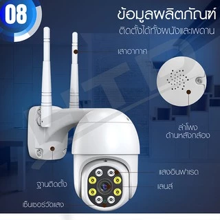 HTD กล้องวงจรปิด Outdoor รุ่น 4213 Full HD 1080P กล้องรักษาความปลอดภัย กันแดด กันน้ำ