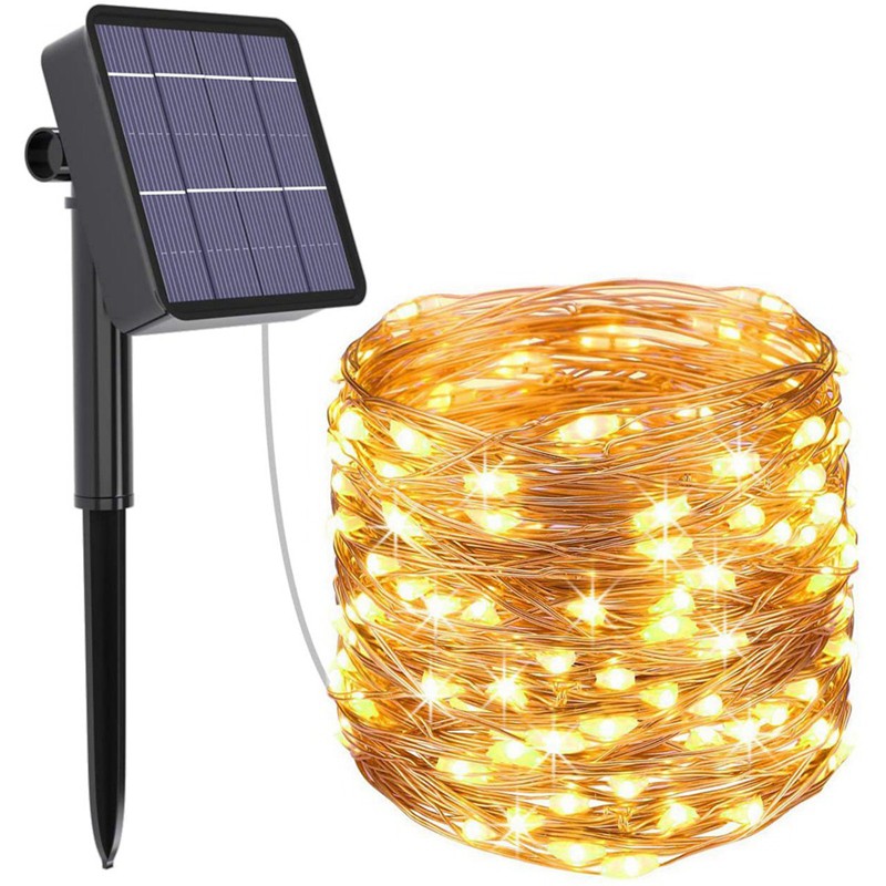 Solar String Lights 8 es Copper Wire Solar Powered Lights A - gjxqnjjjj ...
