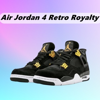 Nike Air Jordan 4 Retro Royalty Mid รองเท้าบาสเก็ตบอลลําลอง สําหรับผู้ชาย ผู้หญิง TNSQ QTFC