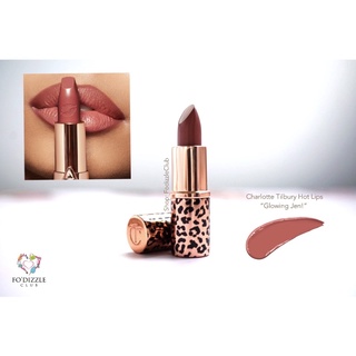 (พร้อมส่ง) Charlotte Tilbury Hot Lips 2 เฉดสี: “Glowing Jen!” ขนาด Deluxe Size: 1.1g / พร้อมกล่องลายเดียวกับตัวแท่ง