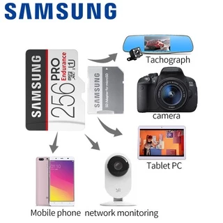 เมมโมรี่การ์ด SAMSUNG Micro SDcard 32GB 64GB 128GB 256GB Class10 PRO Endurance (U1 100MB/s) memory card การ์ดหน่วยความจำ