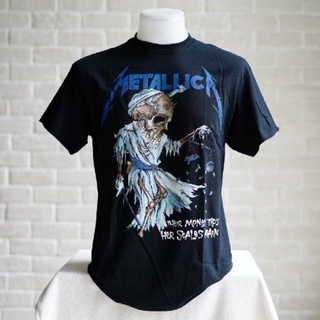 เสื้อผ้าผชLsmtx1 เสื้อยืด ผ้าฝ้าย พิมพ์ลาย Metallica Doris โอเวอร์ไซซ์ สําหรับผู้ชายS-5XL