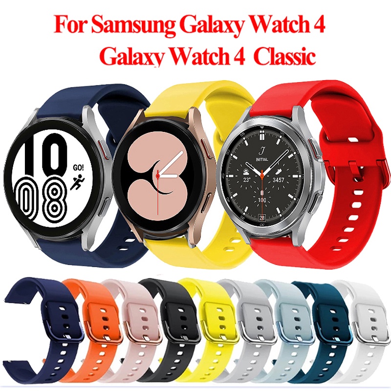 สายนาฬิกาข้อมือซิลิโคน 20/22 มม. สําหรับ Samsung Galaxy Watch 4, Galaxy Watch 4 40/44 มม., Classic 42/46 มม.