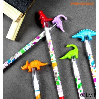 Pencom 08LM1 ดินสอต่อไส้หัวไดโนเสาร์ (รับใบเสร็จรบกวนแจ้งในหมายเหตุ)