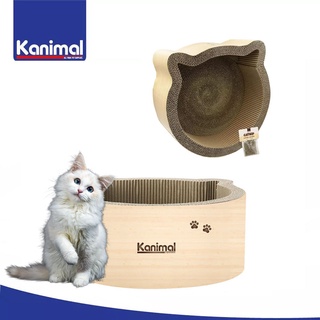 ที่ลับเล็บแมว Kanimal Cat Toy ของเล่นแมว ที่ลับเล็บแมว รูปบ่อหน้าแมว สำหรับแมวทุกวัย ขนาด 36x36x15 ซม Petsupplies