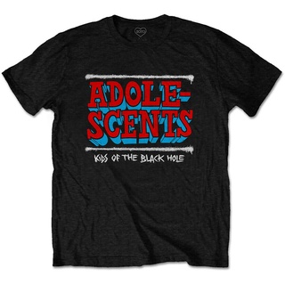 เสื้อยืดโอเวอร์ไซส์เสื้อยืด ลาย Adolescents  Of The Hole (สีดํา) แบบใหม่ และเป็นทางการ!S-3XL