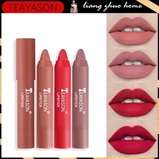 Teayason ลิปสติก เนื้อแมตต์กํามะหยี่ กันน้ํา 12 สี เซ็กซี่ สีแดง สีน้ําตาล สีนู้ด