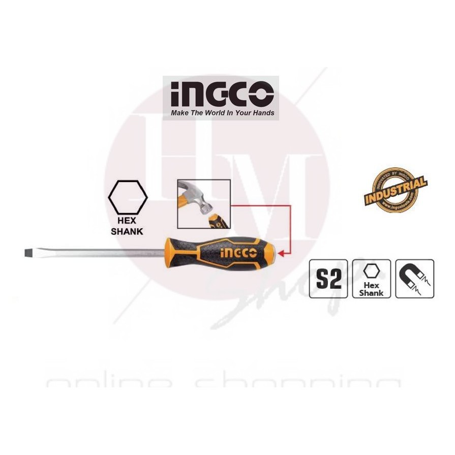 INGCO  ไขควงตอก  ไขควงตอกได้ แกนหกเหลี่ยม