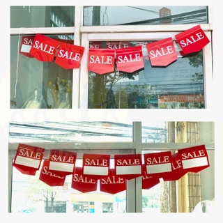 ธงราว SALE ตกแต่งร้าน