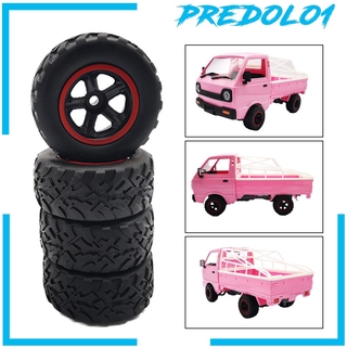 ( Predolo1 ) ล้อยางรถยนต์ 4 ชิ้นสําหรับ Wpl D12 Rc Car Truck