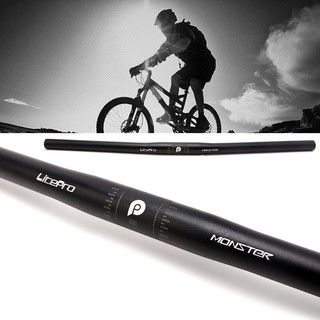 แฮนด์จับอลูมิเนียมอัลลอยด์ขนาด 25.4 มม. จักรยานเสือหมอบ MTB Bicycle Riser Flat Handle Bar