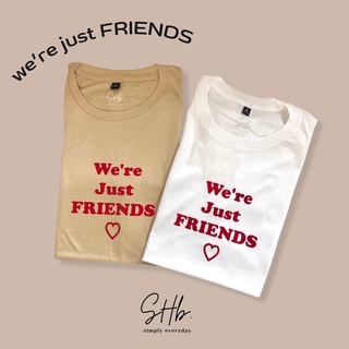 sherbettee|เสื้อยืดลาย we’re just friends