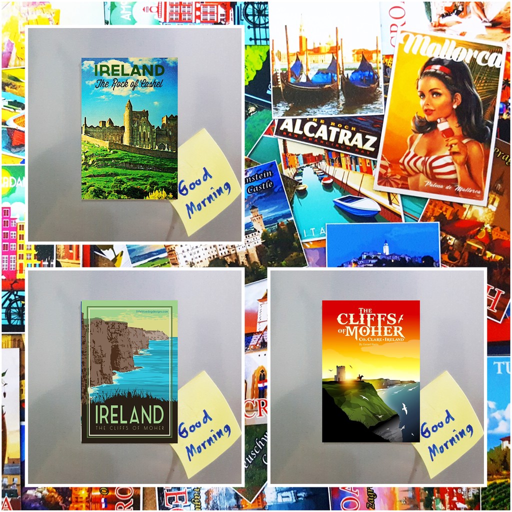 แม่เหล็กติดตู้เย็น ไอร์แลนด์ 2×3 นิ้ว Souvenir Magnet Ireland set G 2x3"
