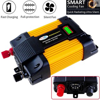 เครื่องแปลงพลังงานสูง 6000 W Peak Power Inverter Dc 12v To Ac 110 V พร้อม 2 . 1 A Dual Usb Port แบตเตอรี่