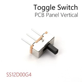 1pcs Interruptor on-off Mini Slide Switch SS12D00G4 SPDT 1P2T 2 Position 3 Pin PCB Panel Vertical Toggle Switch Handle