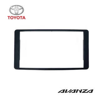 หน้ากาก AVANZA หน้ากากวิทยุติดรถยนต์ 7" นิ้ว 2 DIN TOYOTA โตโยต้า อแวนซ่า ปี 2012-2016 สีดำ สำหรับเปลี่ยนเครื่องเล่นใหม่
