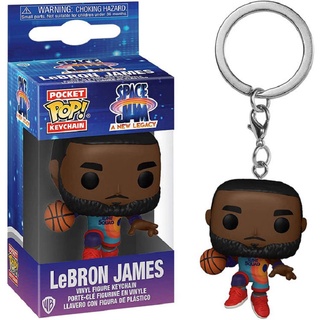 พวงกุญแจ PVC จี้ตุ๊กตา Funko POP LeBron James NBA Star One of The All-Arounders James ของขวัญ สําหรับห้อยตกแต่ง 1 ชิ้น