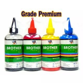 หมึกเติม Brother อิงค์เจ็ท หมึก refill ตรา THE ONE ขนาด 250 ml. สี BK/C/M/Y จำนวน 4 ขวด เกรด Premium