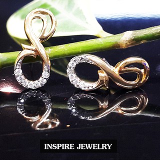 INSPIRE JEWELRY ต่างหูอินฟินีตีที่มีรูปร่างคล้ายเลข 8 สำหรับชาวจีนถือว่าเป็นเลขมงคล ทำมาค้าขายร่ำรวย หรือมั่งมีอีกด้วย