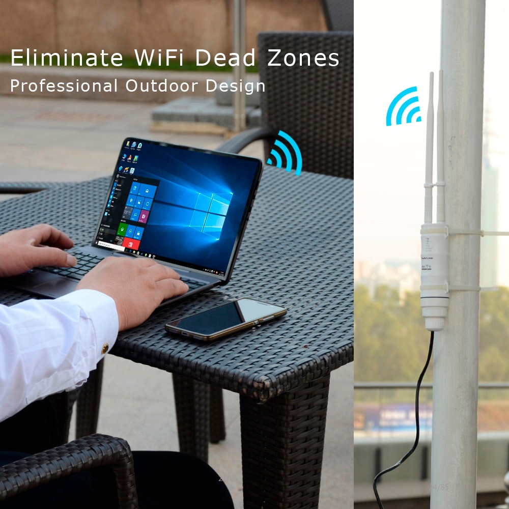 Hot Wavlink AC600 27dBm Outdoor Wifi Extender Wifi Repeater 2.4G150Mbps ...