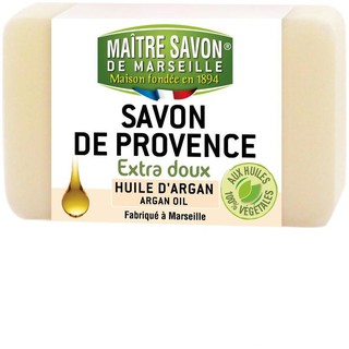 Maitre Savon de Provence สบู่ก้อนธรรมชาติ 100% อาร์แกนออย์ น้ำมันอาร์แกน Extra Soft Soap Argan Oil (100gm)