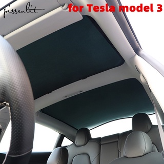 Tesla อุปกรณ์เสริมFor Tesla Model 3 Accessories Roof Sunshade Skylight Shades rotector Three Model 3 Sunshade Car Sun Vi
