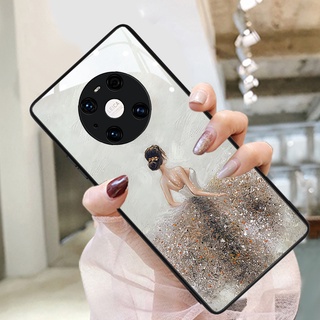 Dmy เคสโทรศัพท์มือถือกระจกนิรภัย หรูหรา สําหรับ huawei mate 40 30 20X 10 pro 20 lite 9 P10 Plus P20 lite P30 pro P40 honor 9X pro