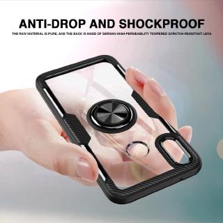 ✨ Xiaomi Redmi K20 Pro Note 7 Pro Xiaomi Mi 9T Pro Shockproof Stand Holder Ring Clear Phone Case เคสโทรศัพท์มือถือ