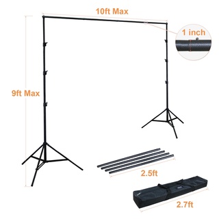 KUINDYโครงฉากBackdrop Stand Linco ขนาด9x10 ft(2.8x3.0m) สินค้าคุณภาพมาตรฐาน (อย่างหนา)