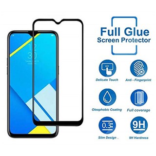 2 PCS ฟิล์มกระจกนิรภัย เต็มจอ Realme C2 กระจก กระจกนิรภัย OPPO Realme C2 RealmeC2 อุปกรณ์กันรอยหน้าจอ Tempered Glass 6.1