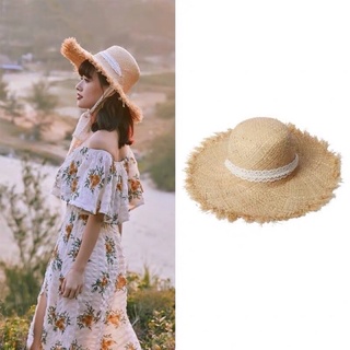 💫𝑵𝑬𝑾 รุ่นใหม่ งานดี ถูกสุดๆ ตรงปก💫 Marina Beach Dumont Hat Raffia  หมวกปีกกว้าง บานปลายรุ่ย