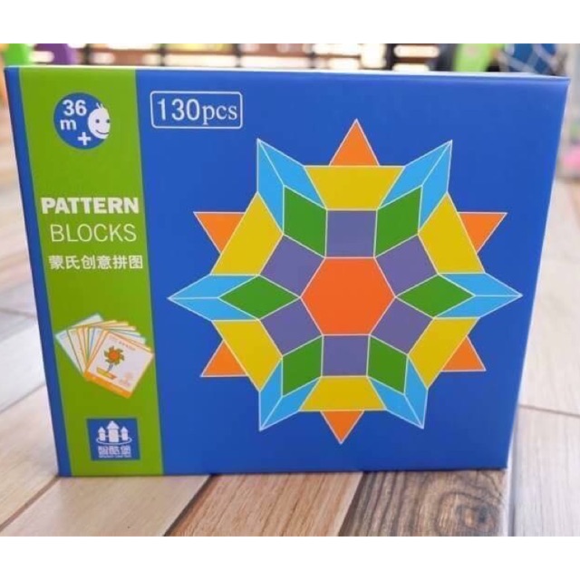 Pattern Blocks ตัวต่อไม้สำหรับเด็ก ช่วยเสริมสร้างพัฒนาการที่ดีให้ลูกน้อย