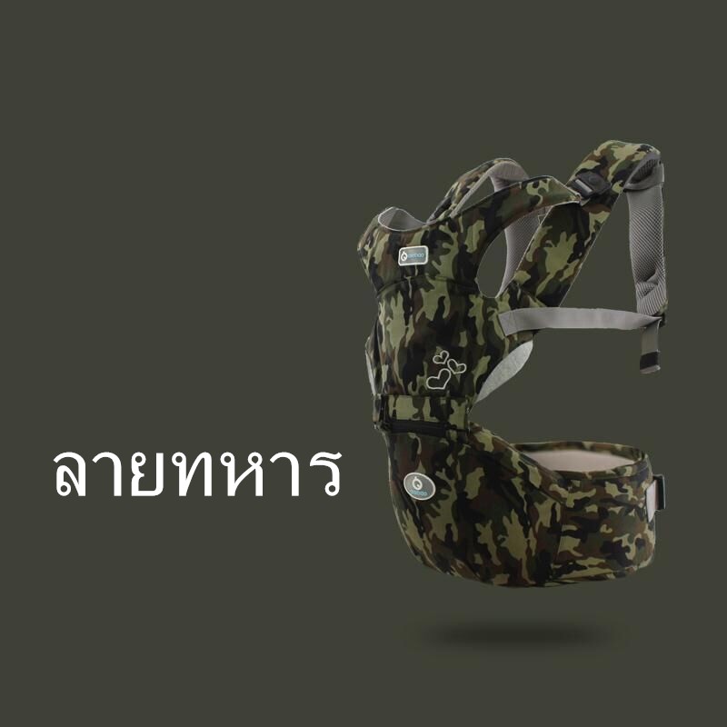 Baby Life ของแท้ ยี่ห้อ“Aiebao” เป้อุ้มเด็กนั่ง ที่นั่งเด็ก เป้สะพายเด็ก Hip Seat 3 in 1 รุ่น：B11 - รูปที่ 7