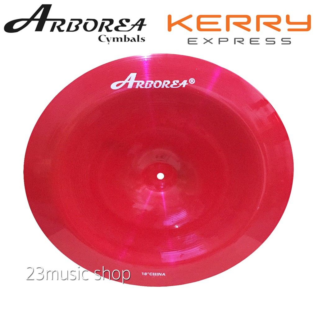 ARBOREA ฉาบหงาย China สีแดง รุ่น B8 RED 18 นิ้ว