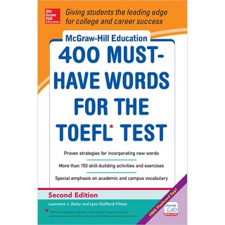 400 Must-Have Words for the TOEFL (Mcgraw-hill Education) (2nd) [Paperback] หนังสืออังกฤษมือ1(ใหม่)พร้อมส่ง