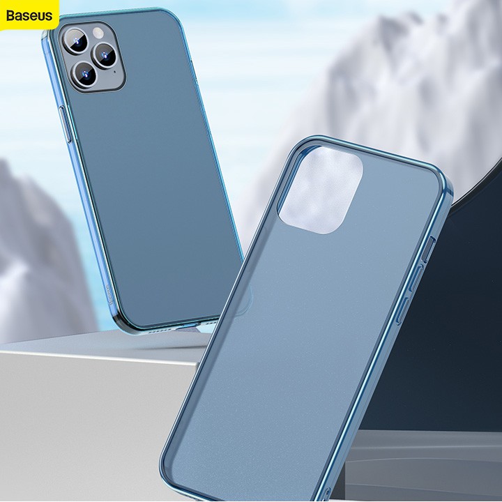 Baseus Frosted Glass Protective Case For iPhone 12 Mini Pro Max Frostedm Hand Feeling case Slim and light iPhone 12 case