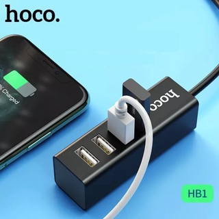 [ส่งด่วน24ชม.อัพเกรด2022] HOCO HB1 4 Port USB HUB 5.0V Hub for Laptop with 80cm Long Cable, Multi USB Port Expander #4