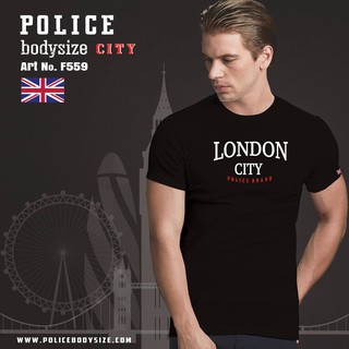 เสื้อยืด เสื้อยืดคอกลม เสื้อลายPolice (PoliceT-Shirt original) NO.559*370*106