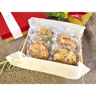 แครนเบอรรี่ข้าวโอ้ตคุ้กกี้ Cranberry oatmeal cookies set ของขวัญปีใหม่