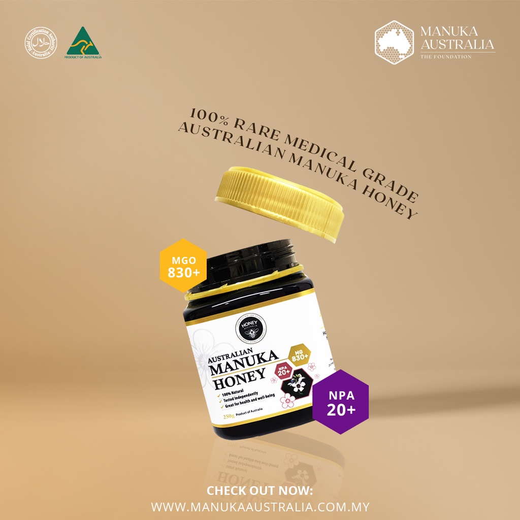 Manuka Honey UMF 20+ MGO 830+ จากประเทศ Australia ขนาด 250 g