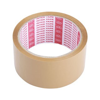 เทป OPP ยี่ห้อ Inter Tape ขนาด 2 นิ้ว ยาว 45 หลา สีน้ำตาล