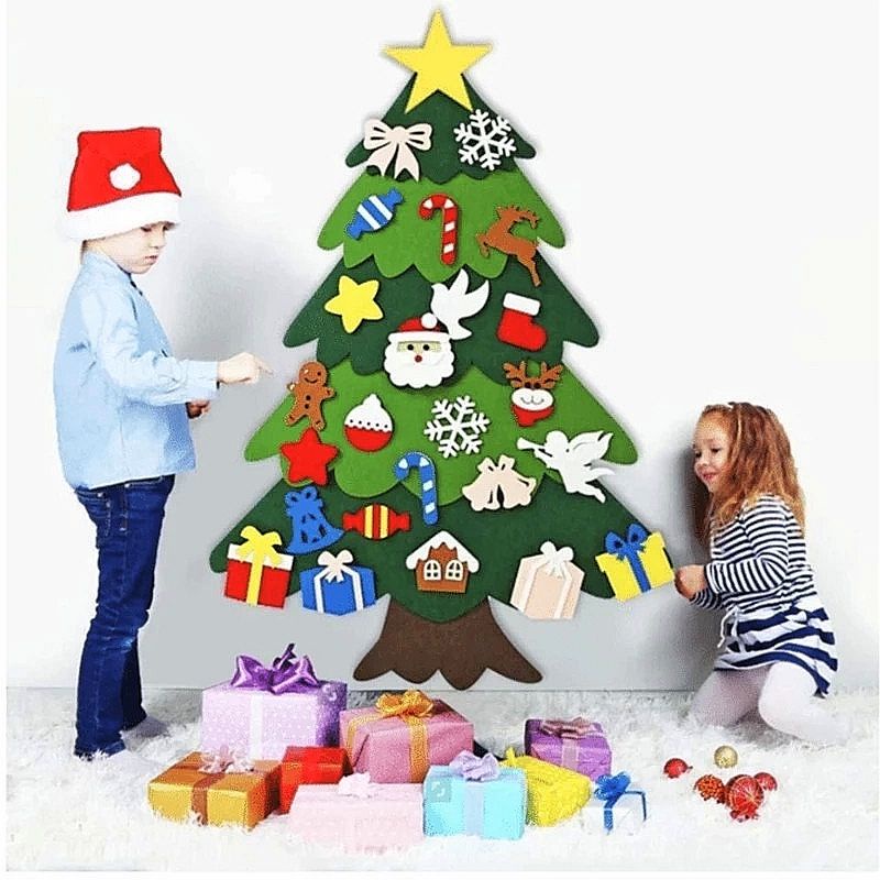 🌲☃️DIY Christmas tree🎅🎄ต้นคริสมาสผ้า พร้อมชุดแต่งกว่า 30ชิ้น