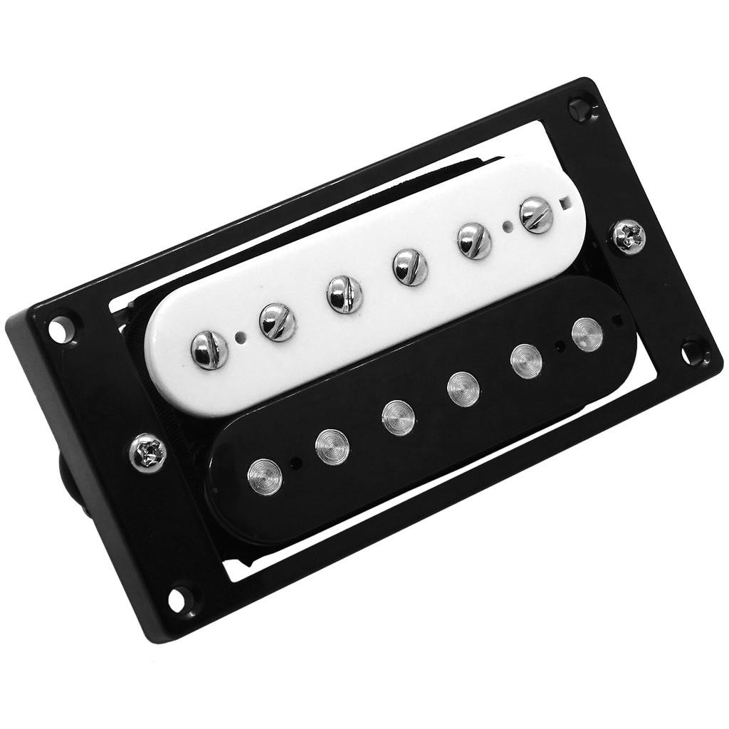 Belcat Open Hum Guitar Pickup (Bridge Position, Alnico, สีขาว/ดำ) รุ่น
