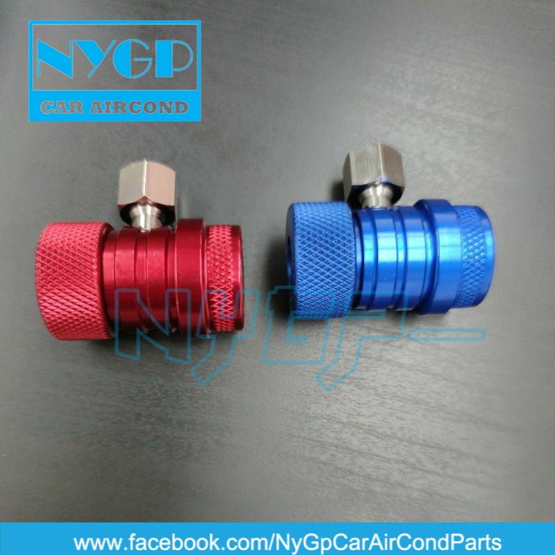 VALUE ปรับ Quick Coupler r134 R134a 134a A/C Quick Connector Air Cond Coupler อะแดปเตอร์ VHF-SB