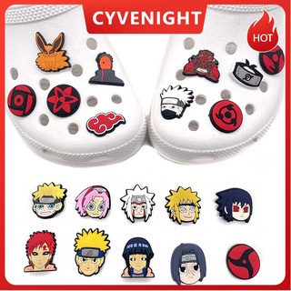 【CYVENIGHT】จี้การ์ตูนอนิเมะนารูโตะ 20 แบบ สําหรับตกแต่งรองเท้า Crocs