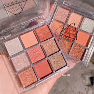 อายแชโดว์  9สี DIKALU COCO VENUS เนื้อใยไหม กันน้ำ ประกายชิมเมอร์ สีสวย