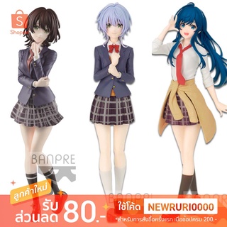 แท้/ญี่ปุ่น🇯🇵 Jaku-chara Tomozaki-kun AOI HINAMI MINAMI FUKA KIKUCHI Figure เกมพลิกโฉมนายกระจอก Banpresto Bottom-tier