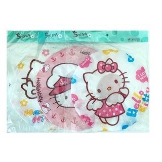 Hello Kitty x3 ชิ้น หมวกกันน้ำ หมวกอาบน้ำ อุปกรณ์ห้องน้ำ