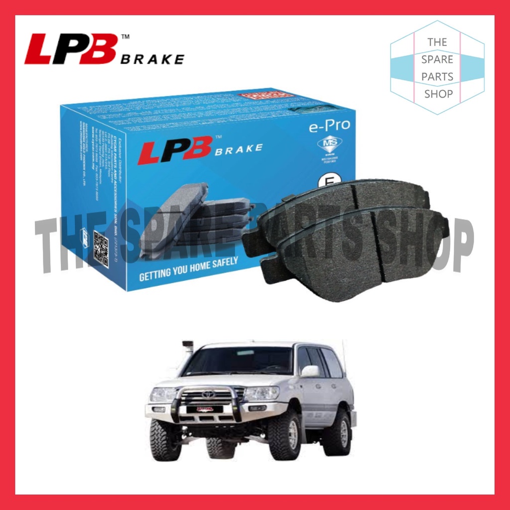 ผ้าเบรค TOYOTA LANDCRUISER HDJ100 4.2 1998-2007 ด้านหลัง LPB (A03360)
