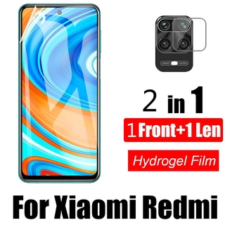 ฟิล์มกันรอยหน้าจอ 2 In 1 สําหรับ Xiaomi Redmi 9 Note 9s Note 9 Pro Max